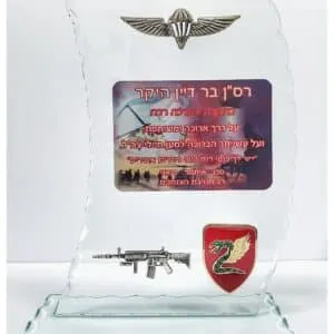 מגן הוקרה מזכוכית 22 ס"מ ווינגמן