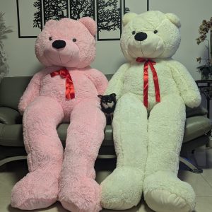 דובי ענק 2.4 מטר "ורוד בייבי" בסגנון קלאסי