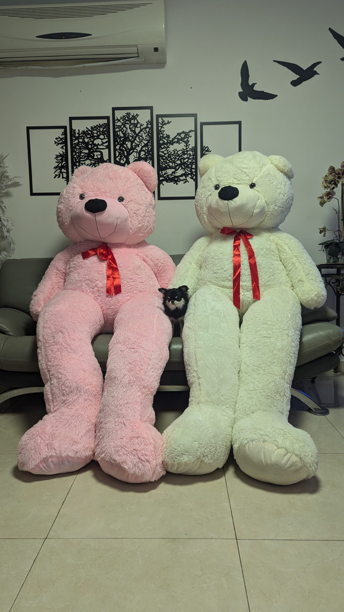 דובי ענק 2.4 מטר "ורוד בייבי" בסגנון קלאסי