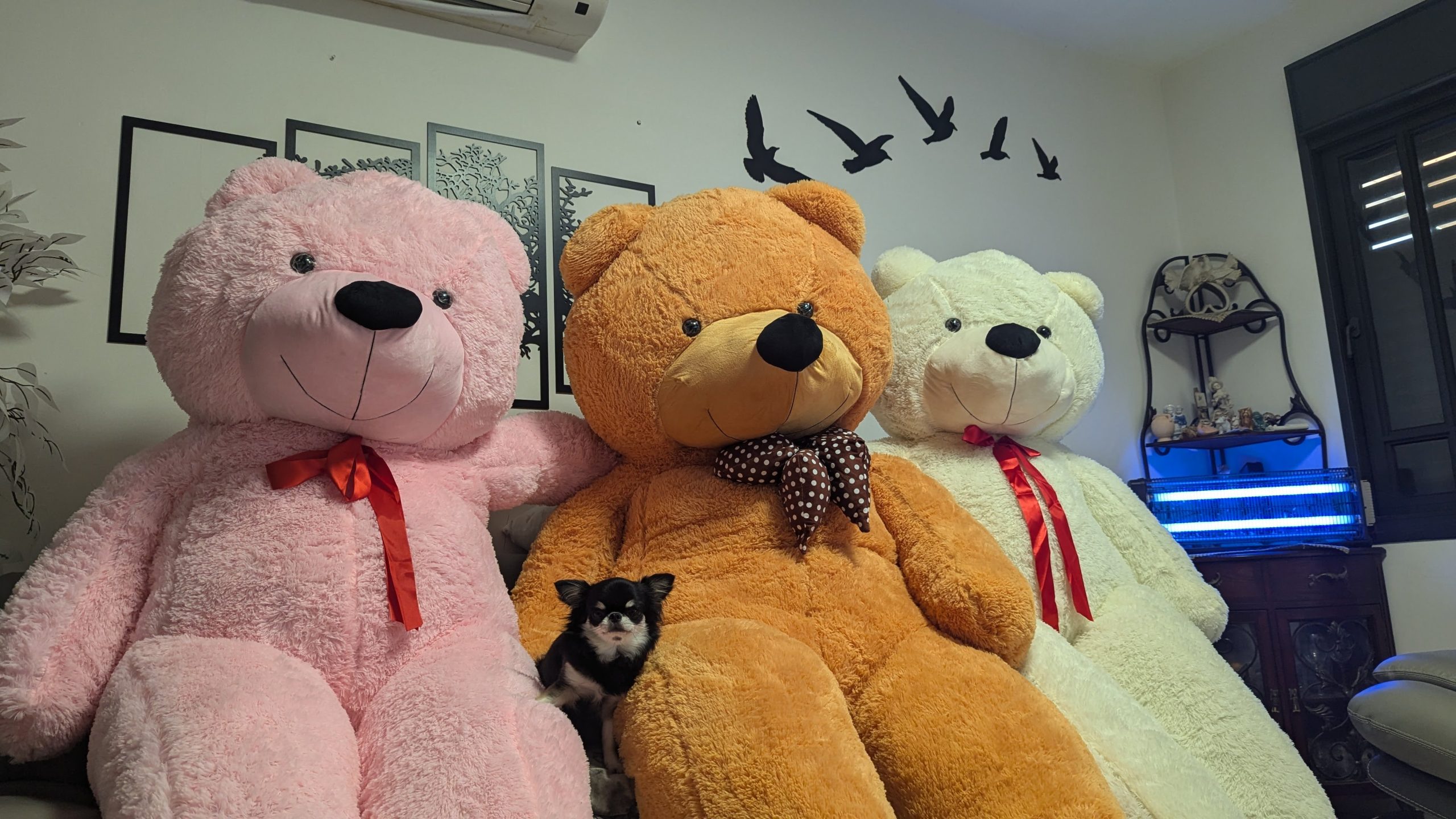 דובי ענק 3 מטר חום -"חום קרמל" בסגנון קלאסי – תמונה 4